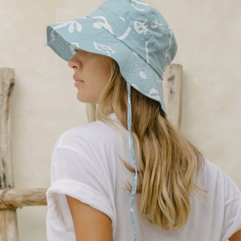 Seaside Cotton Canvas Bucket Hat - Packable Sun Protection Cap