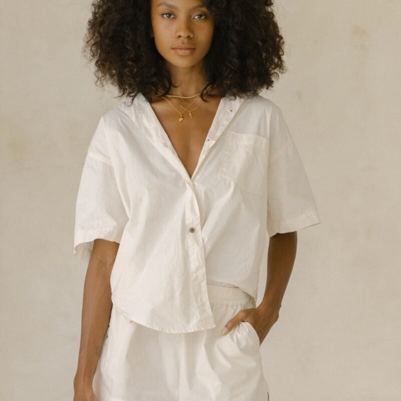 The Closet Paris Breezy Lightweight Linen Button-Down Shirt
